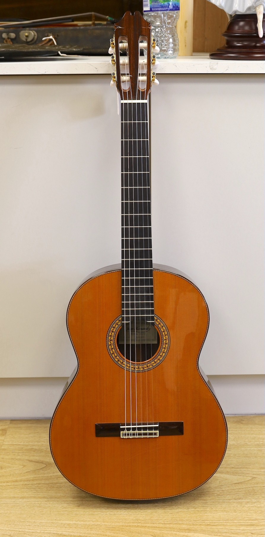 Juan Hernandez, Spanish guitar, in case